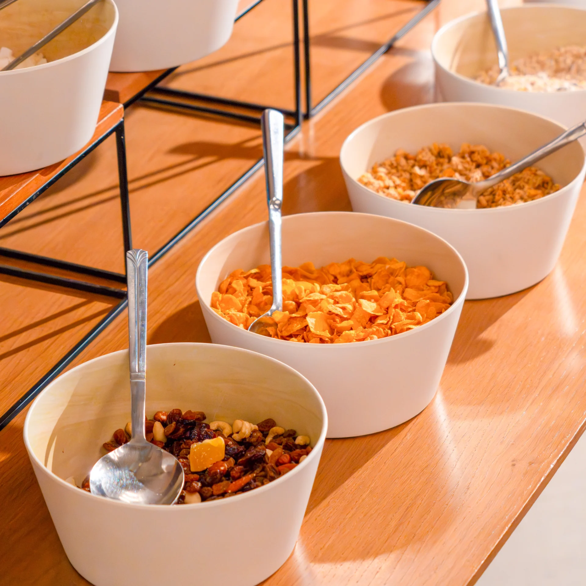 Müslivariation am Frühstücksbuffet im Firmament